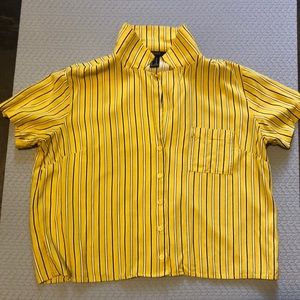 Forever 21 Cropped Collared Shirt